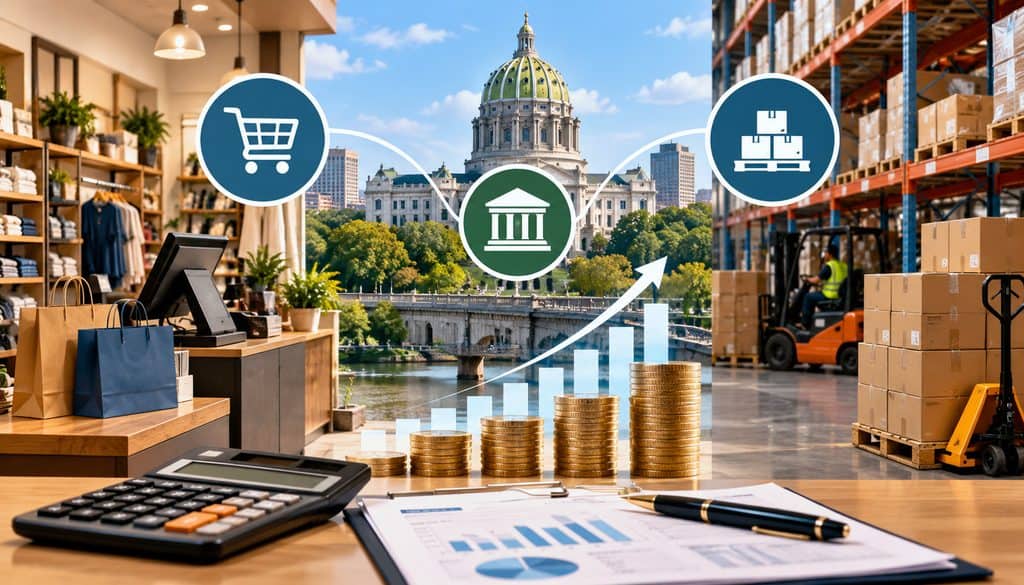Harrisburg retail and wholesale gross receipts tax illustration